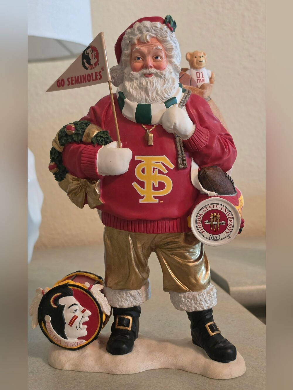 Florida State Santa By  The Danbury Mint With Original Box & Certificate